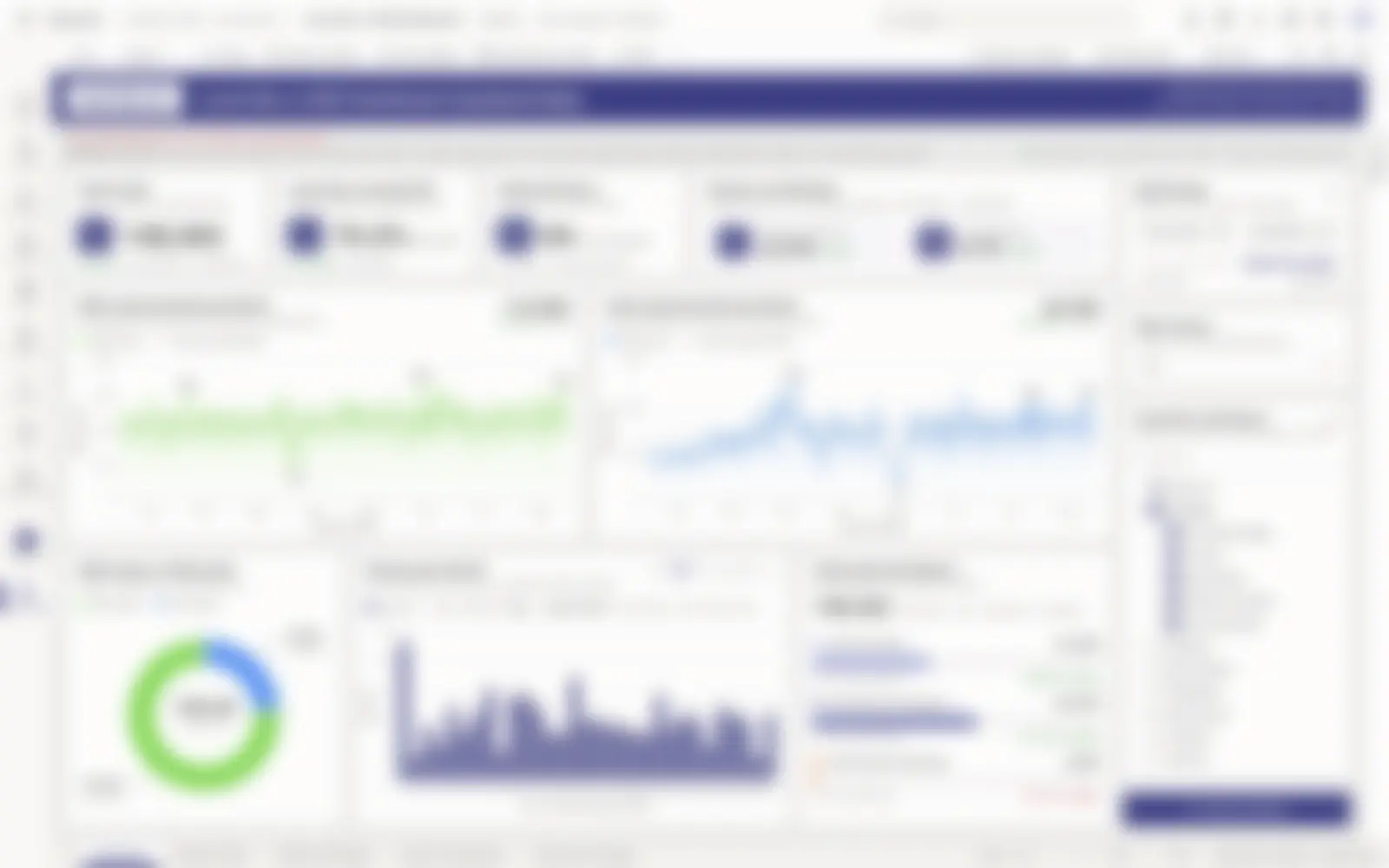 Blurred preview of a private project