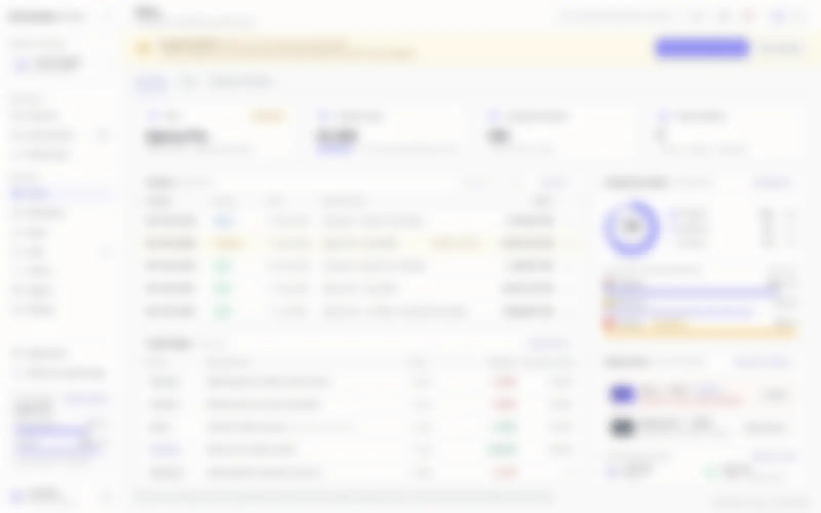 Blurred preview of a private project