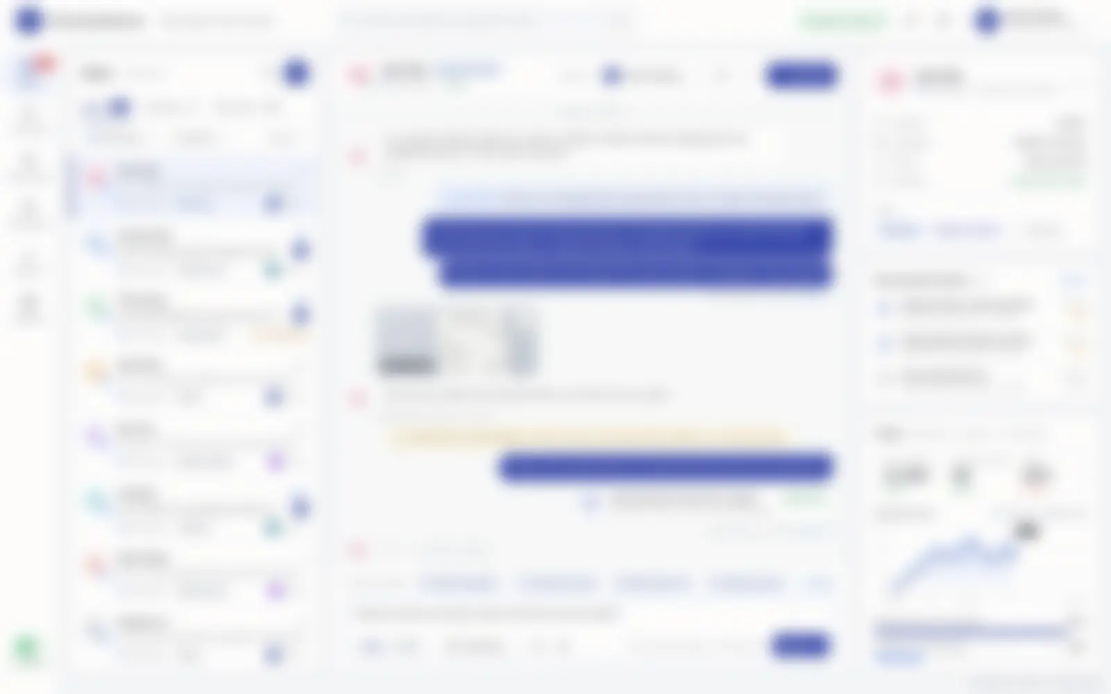 Blurred preview of a private project