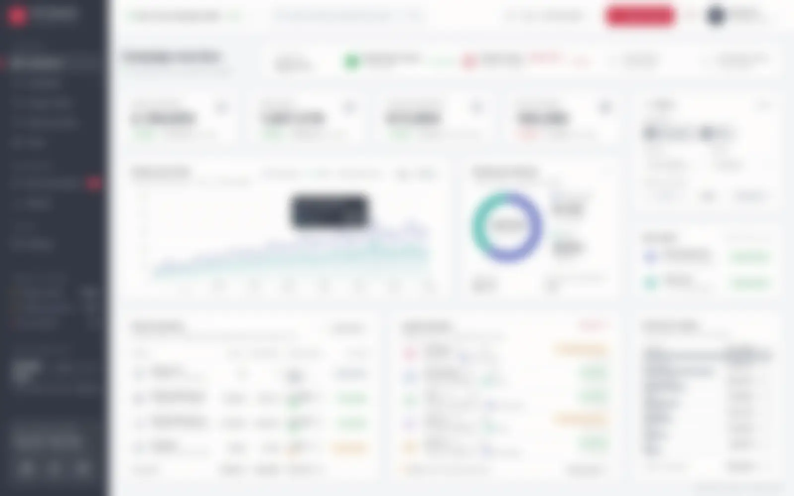 Blurred preview of a private project