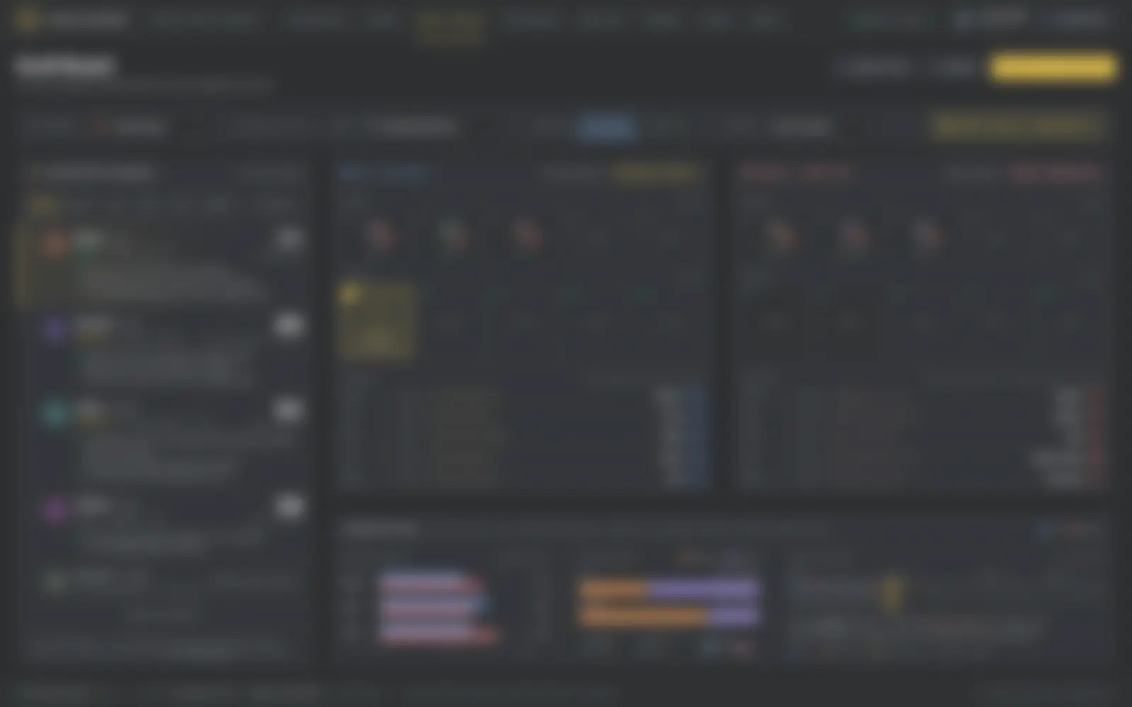 Blurred preview of a private project